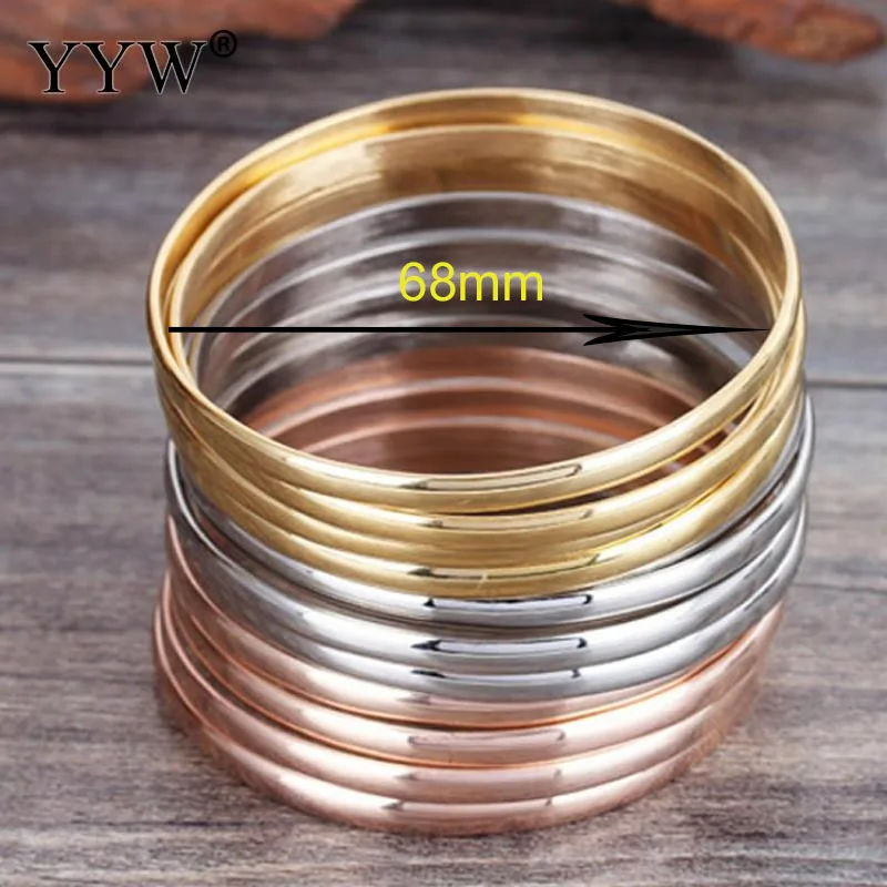 9/12/7pcs 68mm Woman Bracelets Stainless Steel Bangle Set Female Bracelet Jewelry Gifts Sold By Kit bangle bracelet stainless steel bracelet