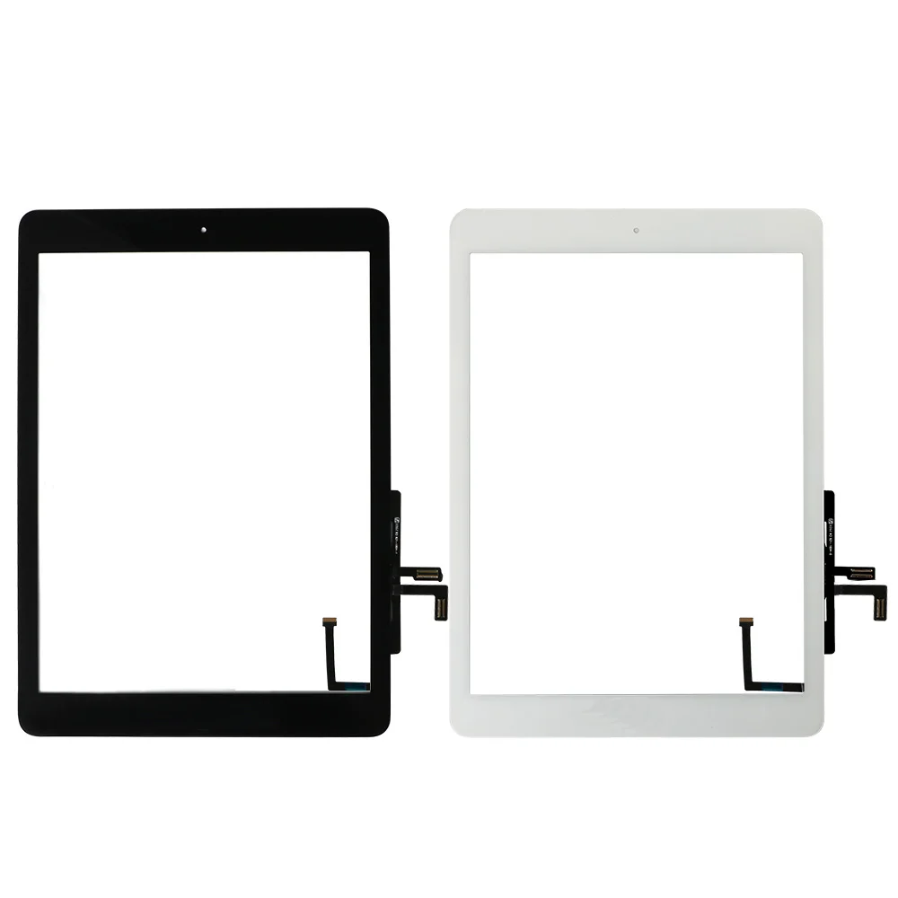 For Ipad Air 1 Touch Screen A1474 A1475 A147 Digitizer Sensor + Home Button + Flex Adhesive Repair Tools Assembly Glass Panel