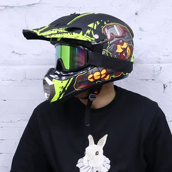 

Motorcycle helmet off road helmet motocross atv dirt bike motocross also suitable for kids helmets Free Shipping