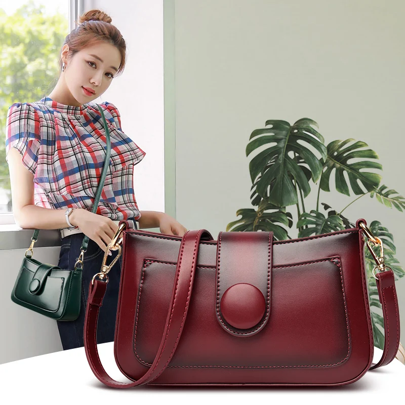 Fashion Small Shoulder Bag for Women Soft Leather Crossbody Bags Luxury Handbags Double Shoulder Straps Women Bags Designer