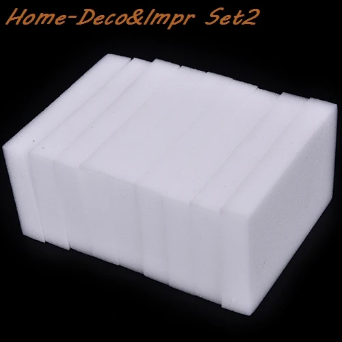 Hot 100pcs/lot Cleaning Magic Sponge Eraser Melamine Cleaner For Kitchen Office Household Car Wash Bathroom Tidy Tools 10*6*2cm