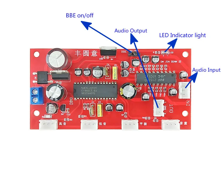 agudos baixo amplificador preamplifer bbe processador de