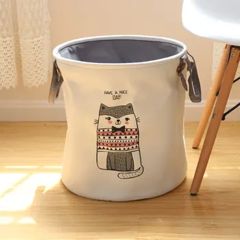 

Rdic Animal Laundry Basket Foldable Toy Storage Picnic Dirty Clothes Basket Box Cotton Wash Clothes Box Baby Canvas Organizer