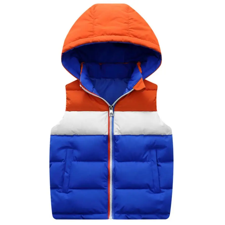 Girls Boys Hooded Vests Children's Down Cotton Coat Autumn Winter Baby Kids Waistcoat Outerwear Clothing Infant Warm Jacket