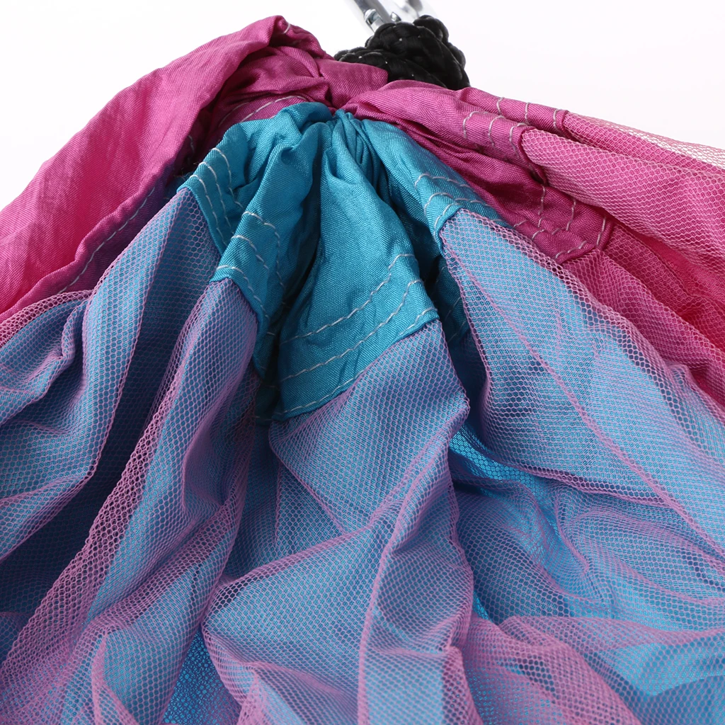 Portable Parachute Camping Hammock with Mosquito Net for Backyard Backpacking