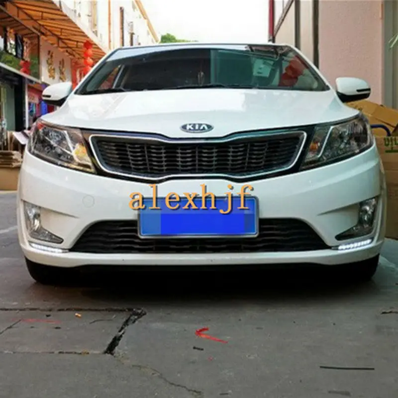 Июля King светодиодный Габаритные огни чехол для KIA K2/РИО 2011 2014 6000K Белый Передний