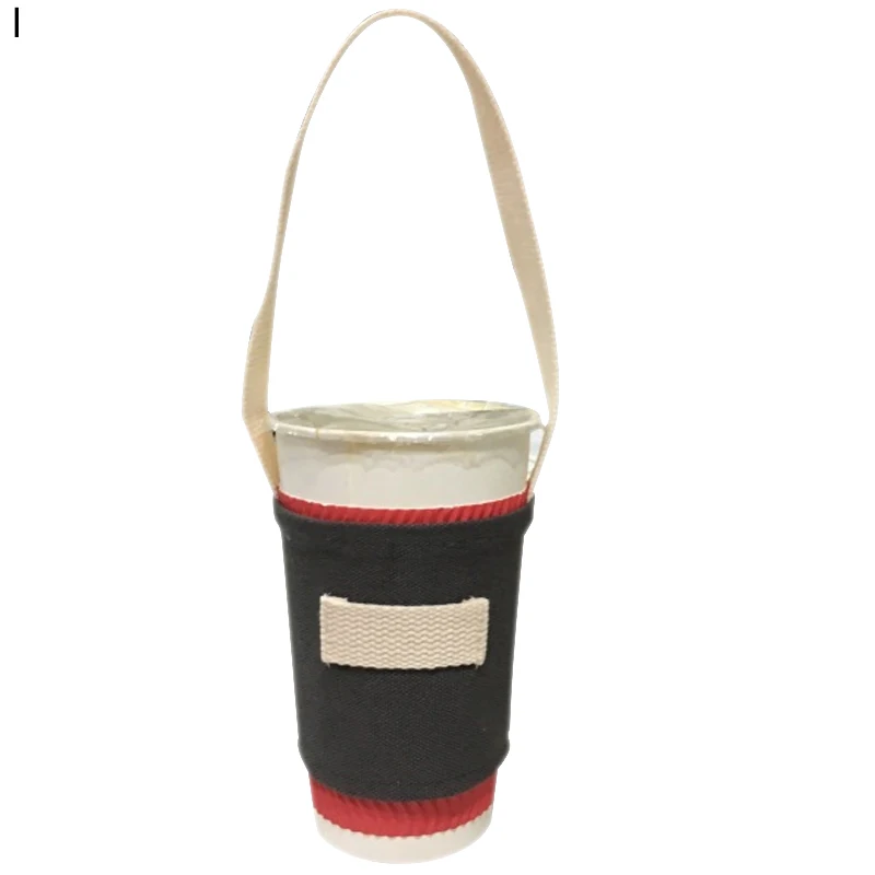 Модная Портативная соломенная сумка для бутылки воды Держатель водонепроницаемая сумка без ручек открытый молочный чай сок бутылочные крышки ремень сумка для хранения