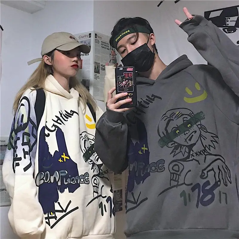 Модный спортивный костюм с буквенным принтом толстовка на молнии в стиле хип-хоп
