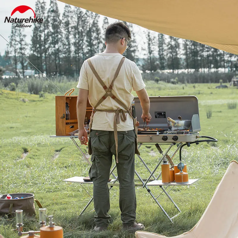 Газовая плита Naturehike из нержавеющей стали для кемпинга барбекю пикника гриль 2000