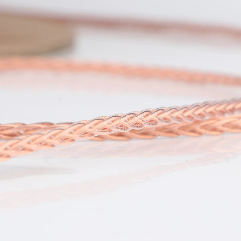 YTER 8 Core 6N single crystal copper headphone upgrade Audio DIY upgrade wire earphone cabl audio video Earphone wire
