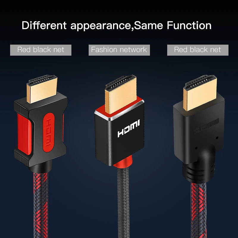 Длинный кабель HDMI Shuliancable 5 м 10 15 20 нейлоновый с оплеткой hdmi 1080P 3D позолоченный