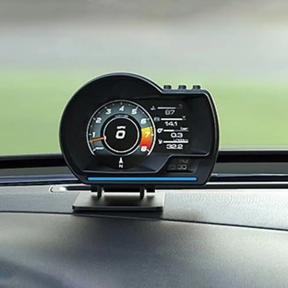 

Автомобильные цифровые часы HUD с металлическим дисплеем HUD и приборной панелью, высококачественные GPS OBD Смарт-часы HUD