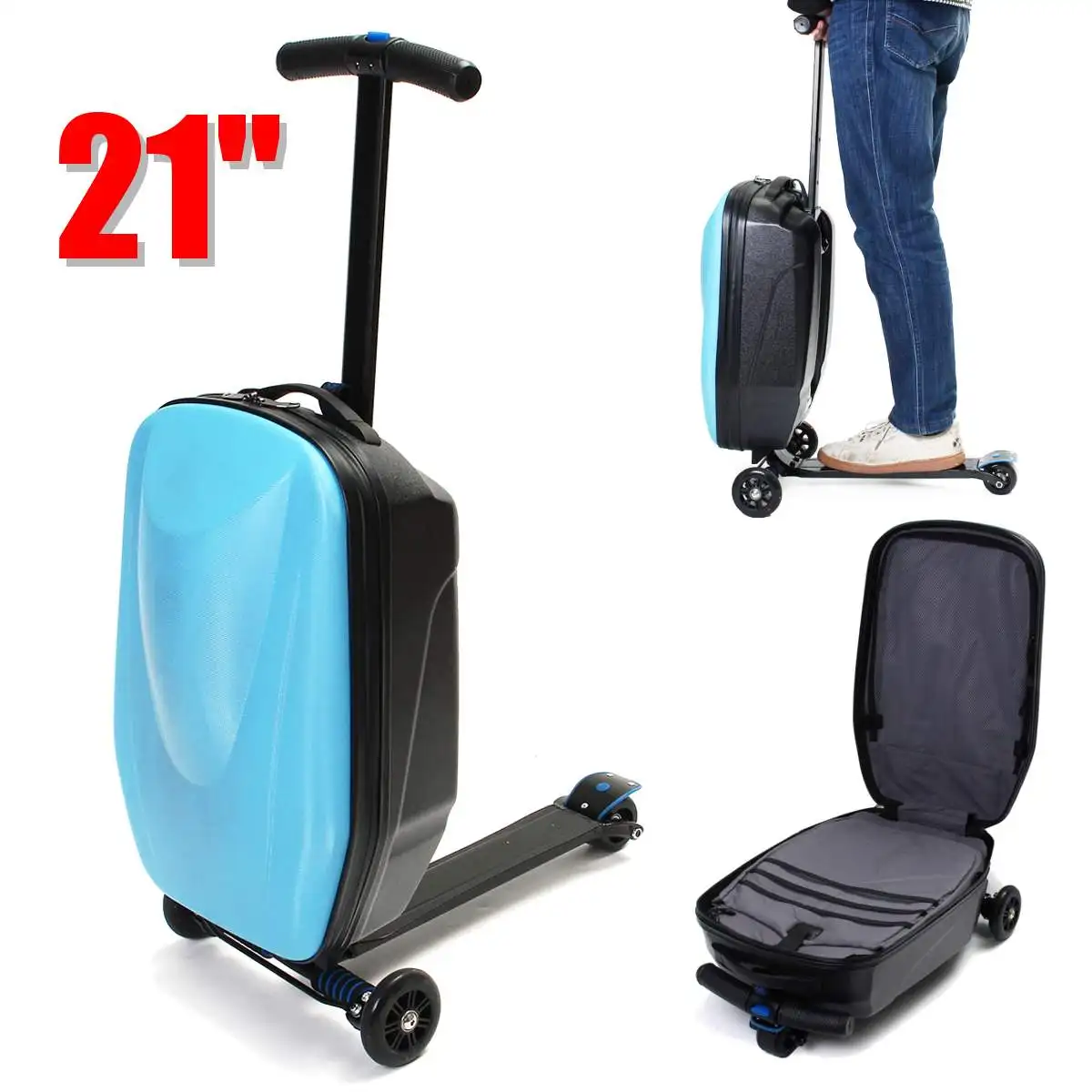 carry on suitcase scooter