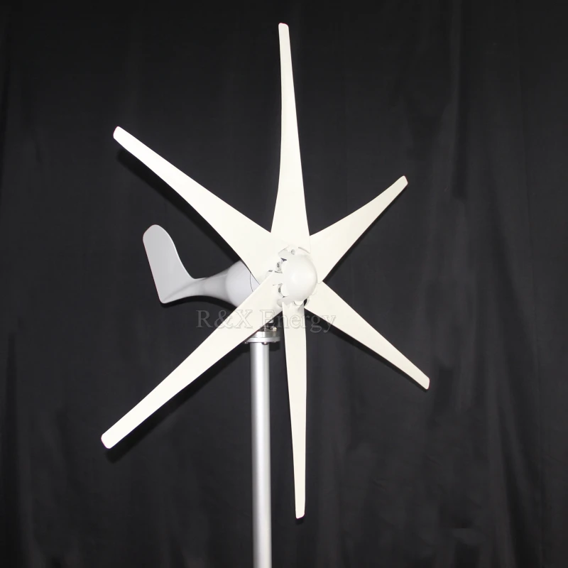 China 800w 12v 24v New Developed Wind Turbine Generator With 6 Blades Free  Controller For Home Roof factory and suppliers