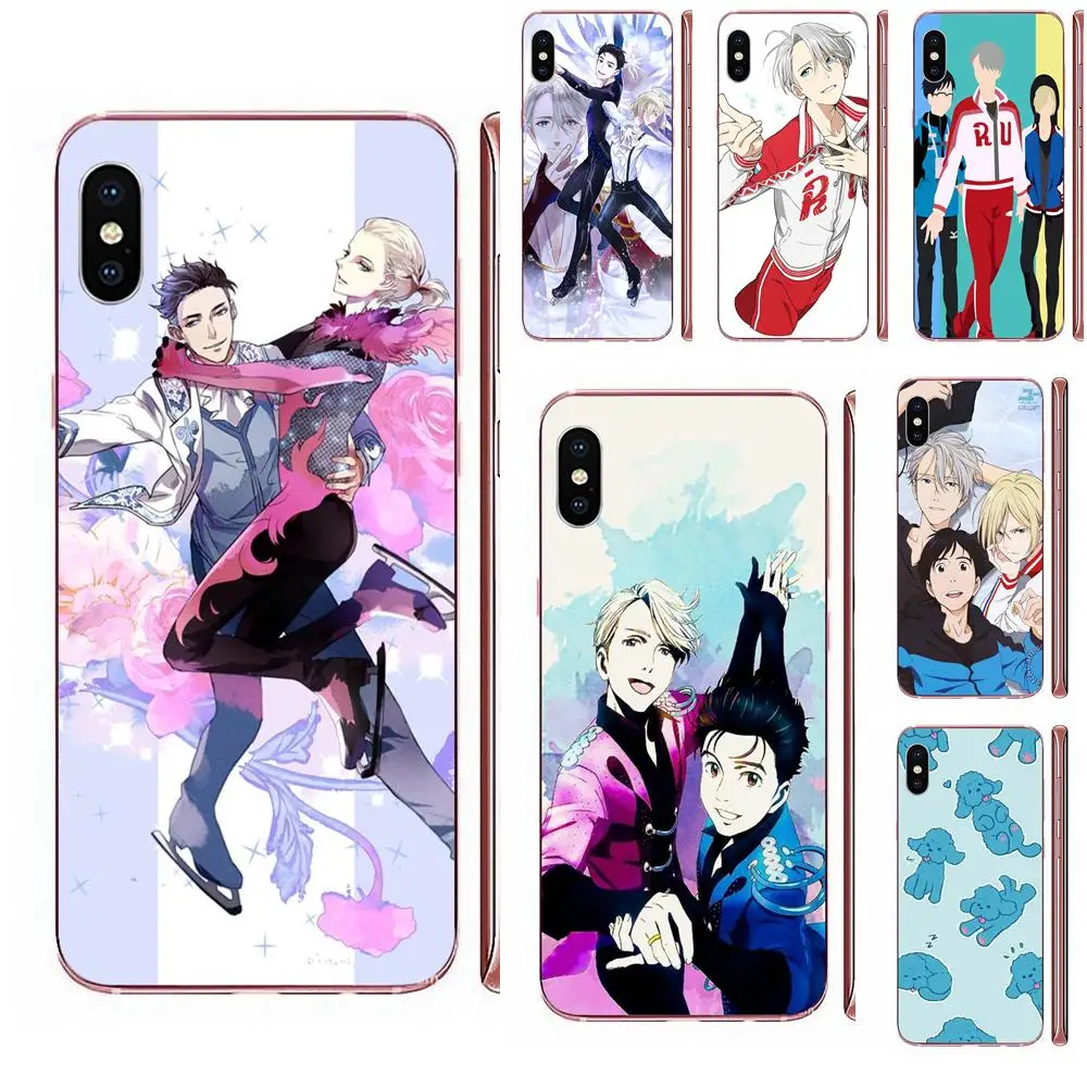 Милый чехол из ТПУ с японским аниме Yuri On Ice для Sony Xperia Z Z1 Z2 Z3 Z4 Z5 compact Mini M2 M4 M5 T3 E3 E5 XA