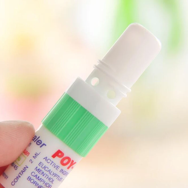Thai Nose Inhaler Peppermint Oil Cool Asthma Oil Nasal Drainage Refreshing Students Anti-Snoring Cool Eight Cents Tube nasal stick