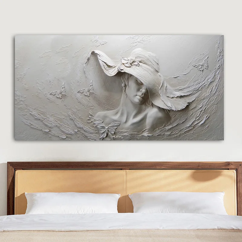 

Canvas Paintings Wall Art Prints Abstract Pop Art Girl In The Hat on The Wall Pictures for Home Decoration Posters and Prints
