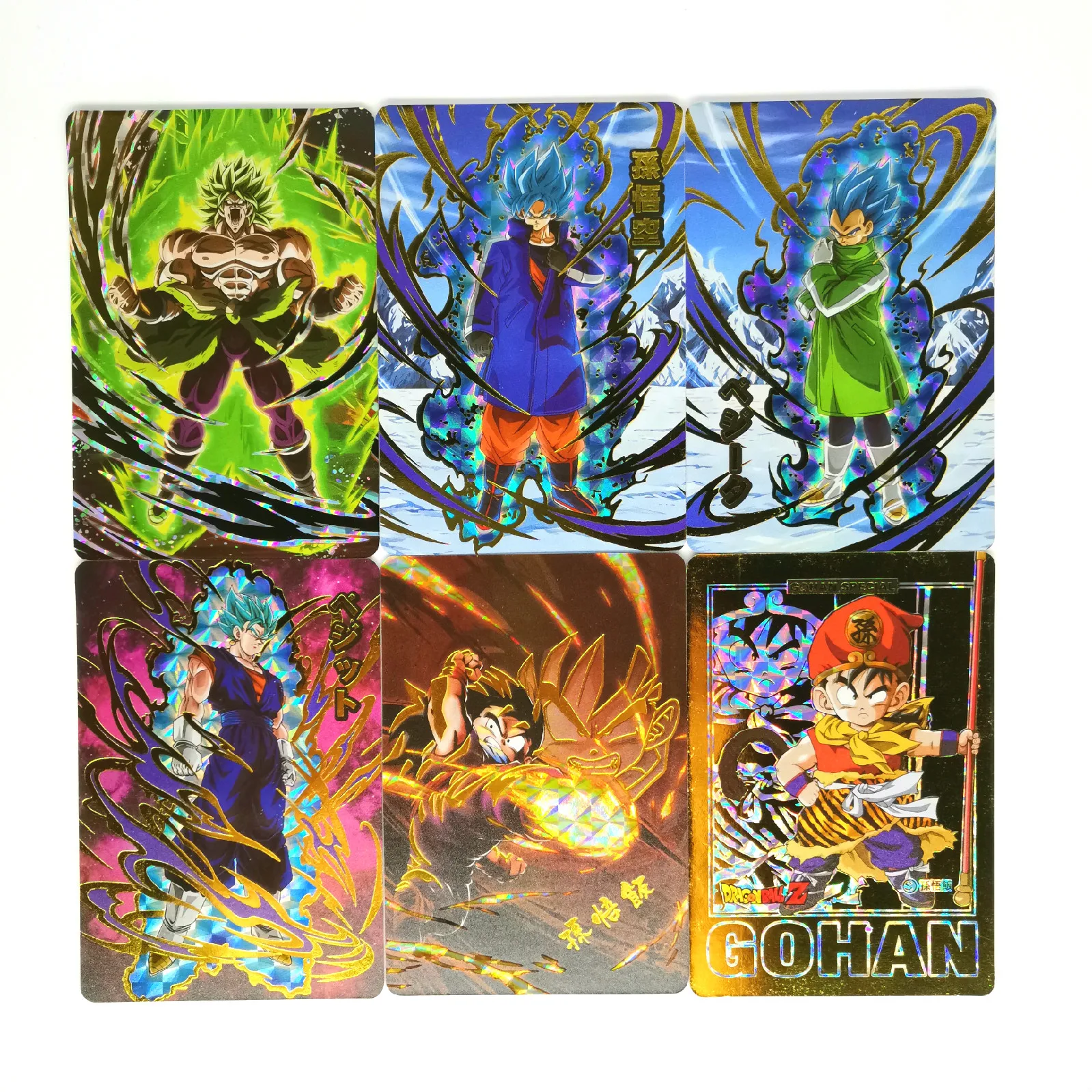 9 Pz/Set Super Dragon Ball Z Bronzing Heroes Battle Card Ultra Instinct Goku Vegeta Game Collection Cards