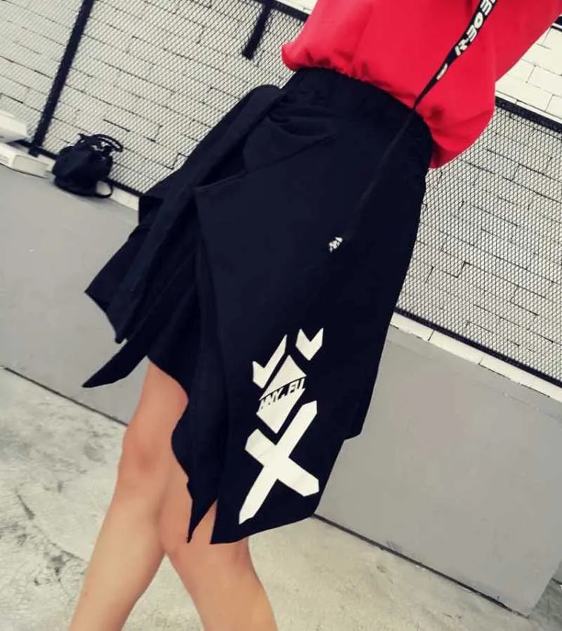 NiceMix Harajuku юбка Женская высокая талия уличная одежда размера плюс клетчатая юбка корейский стиль Roupas хип-хоп летние юбки женская одежда