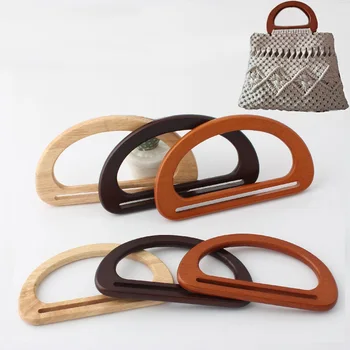 

20 pairs=40 pieces,17X9.5cm,15X8.5cm Accept Mix Color,Solid Oak Tree Wood Handmade Bags Handbags Handle Sewing Crafts