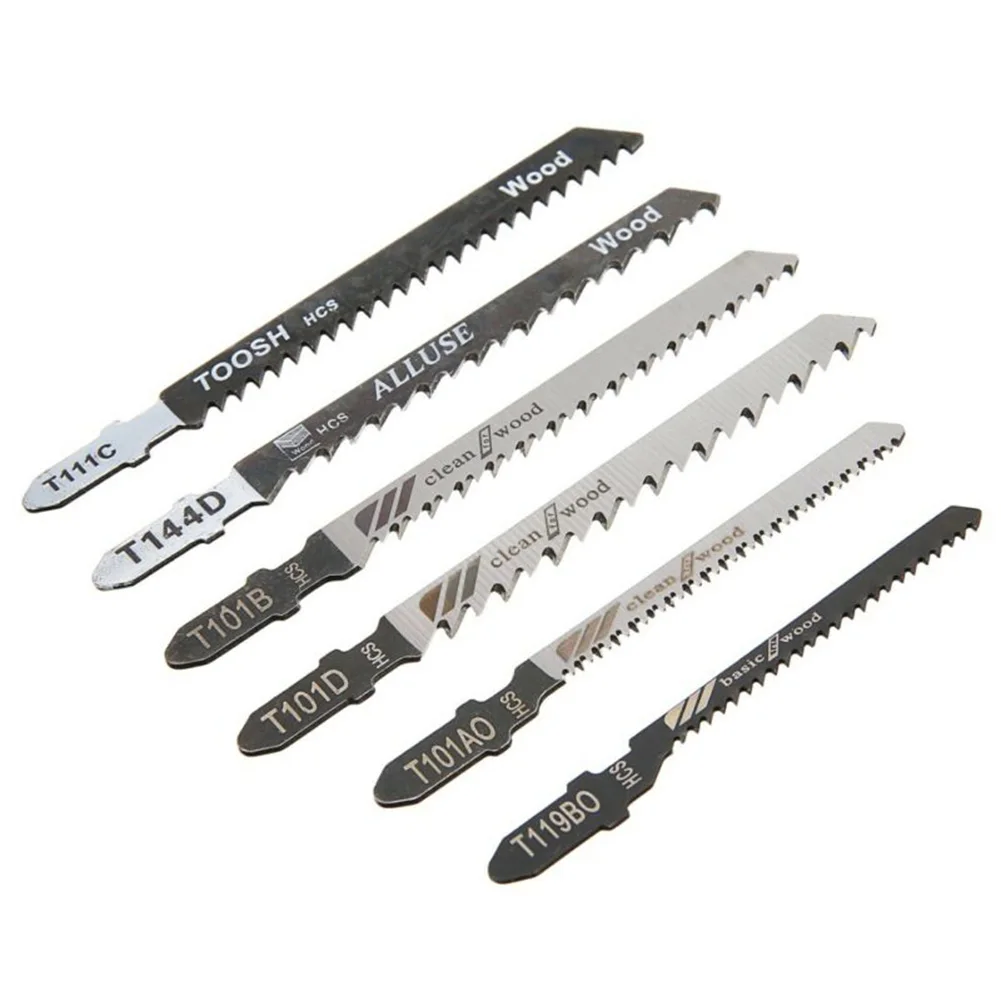 30PCS Jig Saw Blade Jigsaw Blades Set PVC Wood Plastic Assorted Blades Woodworking 144D 101D 101B 111C 119BO 101AO Saw Blade 3
