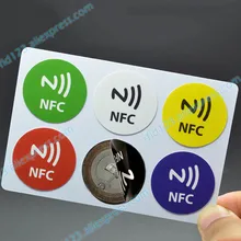 Металлическая NFC Наклейка Анти-металлическая бирка 6 штук NFC Наклейка