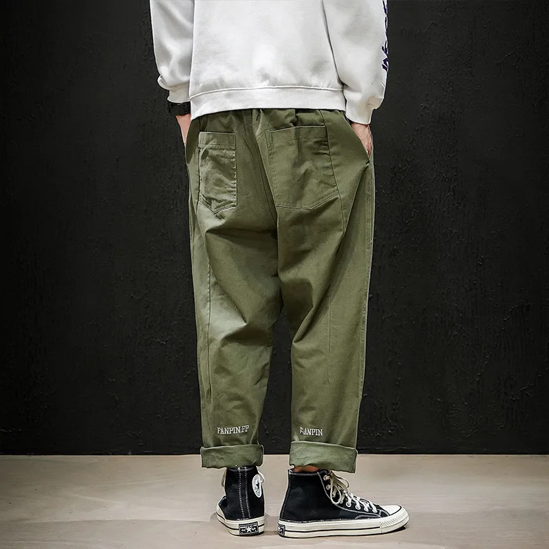 

2020 Spring Main Push Japanese-style Macheda Large Size Wide-Leg Embroidered Casual Pants M-5x Hk1970
