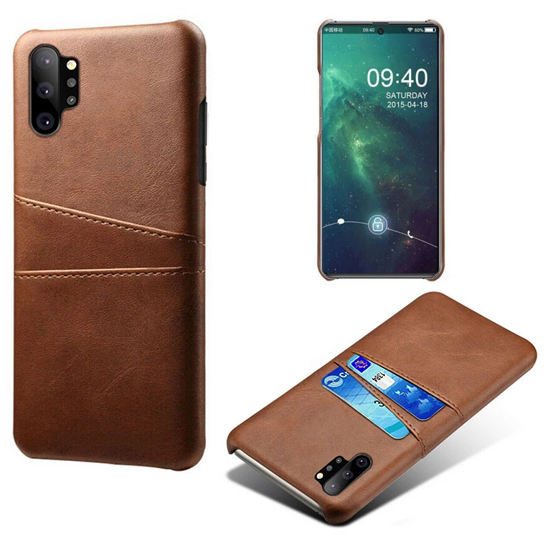 Для samsung Galaxy S8 S9 S10 Plus Note 10 Plus 8 9 A70 A50 A7 A9 Модный чехол-накладка с отделениями для карт из искусственной кожи+ поликарбонатные чехлы