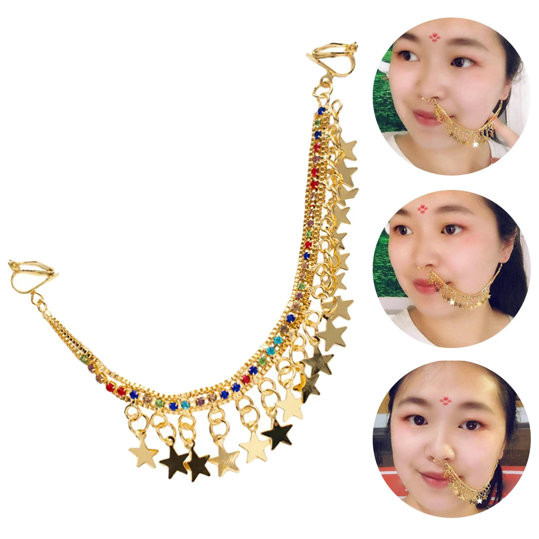 Цепочка для носа в виде змеи | AliExpress