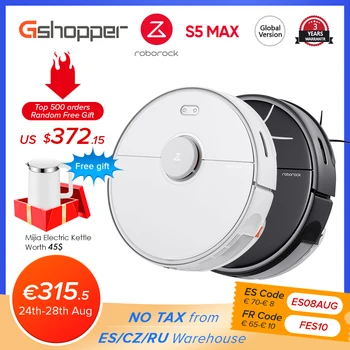 Roborock S5 Max Robot Vacuum Cleaner S5max cordless for home upgrade of S50 S55 collect pet hairs Carpet Dust Robotic Collector