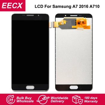 

A710 LCD Display For Samsung Galaxy A7 2016 LCD A710F Display Touch Screen Digitizer for Samsung SM-A710 Display A710F Screen