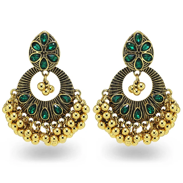 Buy Green Earrings for Women by JEWELZ Online | Ajio.com