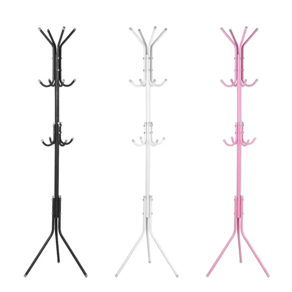 

1Pcs Multi-Hook Metal Coat Hat Rack Tree Stand Clothes Bag Hanger Organizer for Home Bedroom
