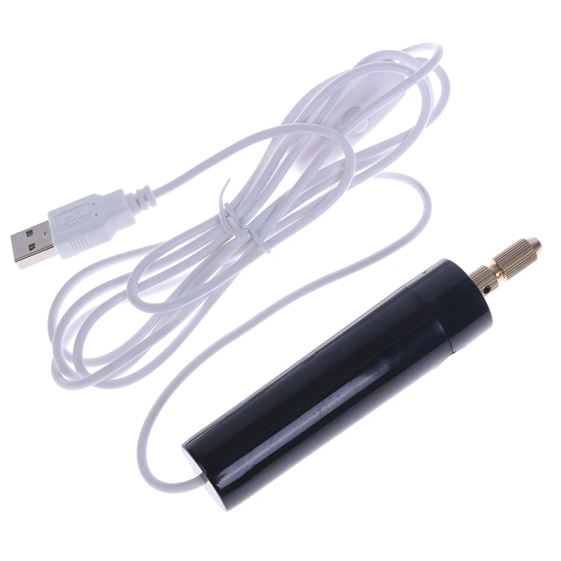 미니 전기 드릴 핸드 헬드 드릴 비트 키트 에폭시 수지 쥬얼리 나무 공예 도구 만들기 USB 플러그 스크루 드라이버 도구 키트