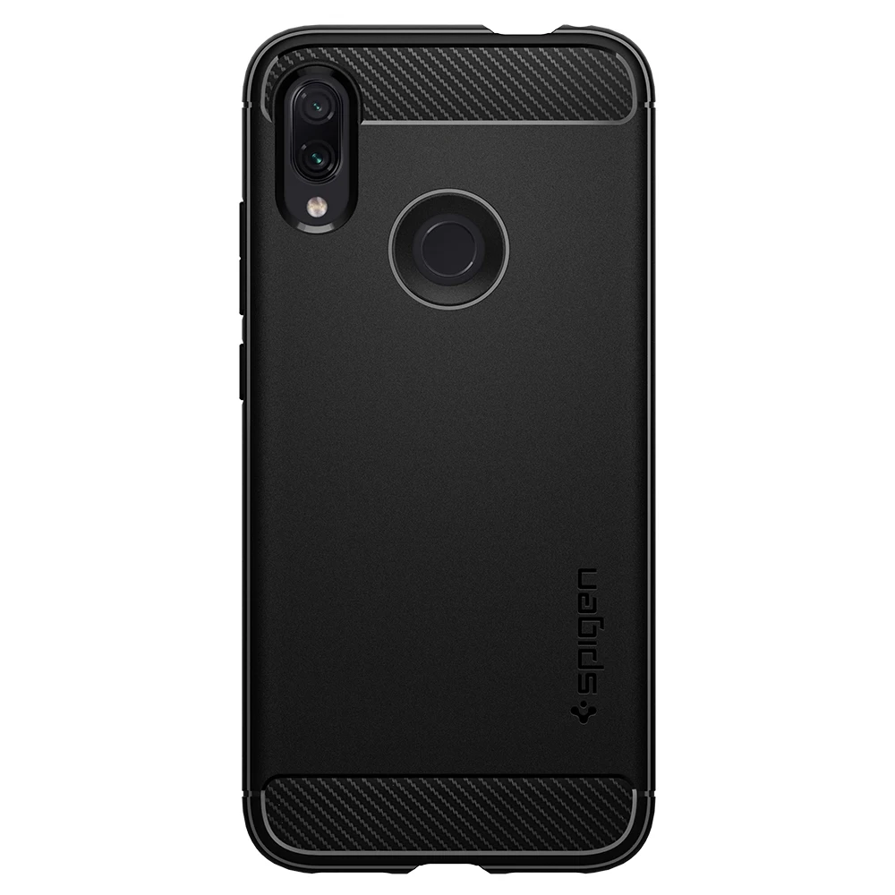 Spigen Чехол для Xiaomi Redmi Note 7/Note 7 Pro/Note 8 Pro прочный армированный матовый черный MIL-STD-810 ударопрочный нескользящий чехол s