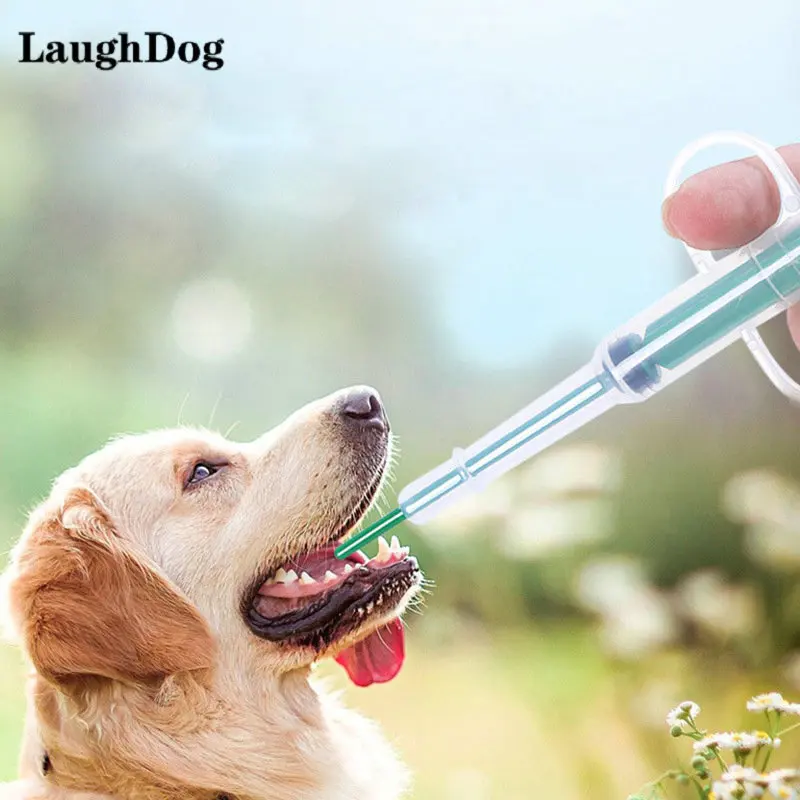 

LaughDog 1PC Pet Dog Feeder Cat Feeding Kit Puppy Pill Dispenser Given Tablet Medicine Milk Syringe For Dog Cat Pet Accessories