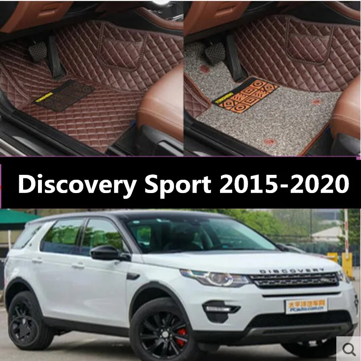 

Wire Coil Double Luxury Slush Floor Mats Foot Pad Mat For Land Rover Discovery Sport 2015-2020 (6colors) BY EMS