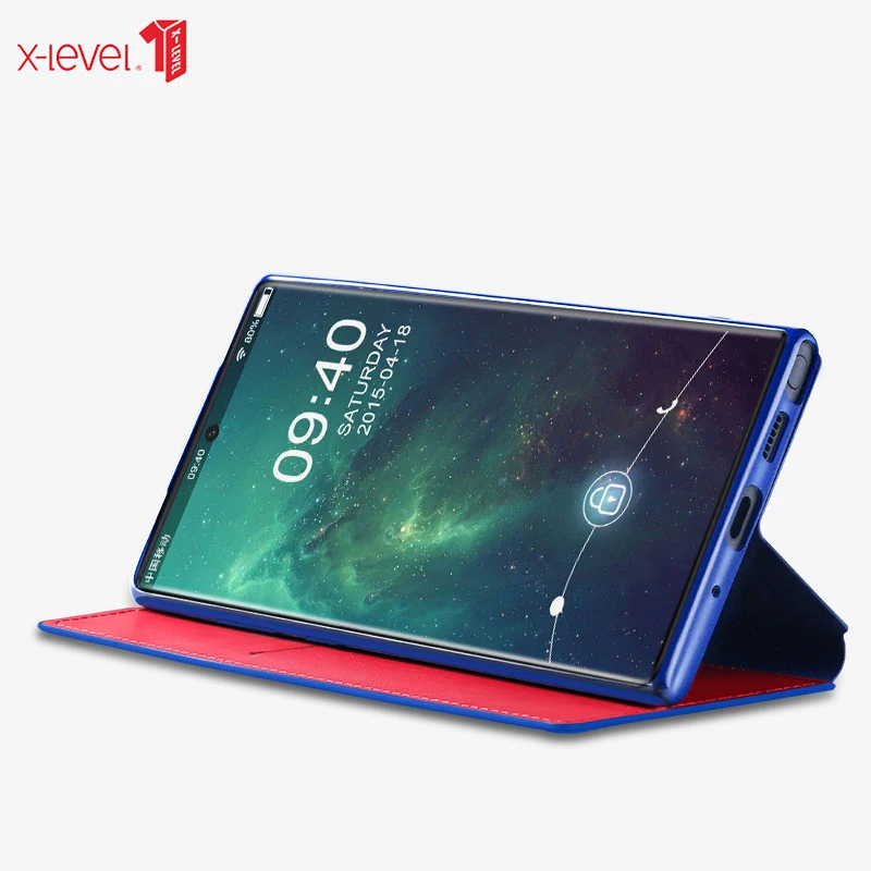 X-Level держатель карты кожаные флип-Чехлы для samsung S10 S10E S9 S8 Plus Note 10 Note 9 Note 8 ультра тонкий бизнес-Чехол-оболочка