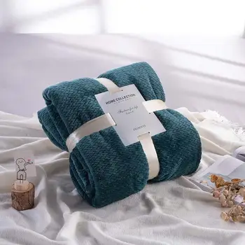 

Home Flannel Blanket Bed Sheet Bedspread Bed Linen Travel Bedding Plaid