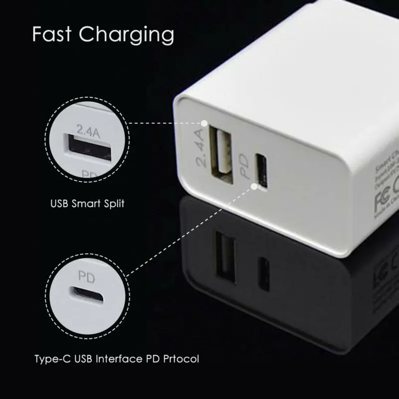 45 Вт usb type-C QC3.0 PD зарядное устройство для iPhone MacBook адаптер быстрой зарядки