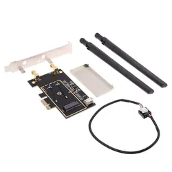 Wtxup ngff m2 para pcie ac conversor adaptador cartão ax200 9260 8265 1650a para computador portátil fácil instalar