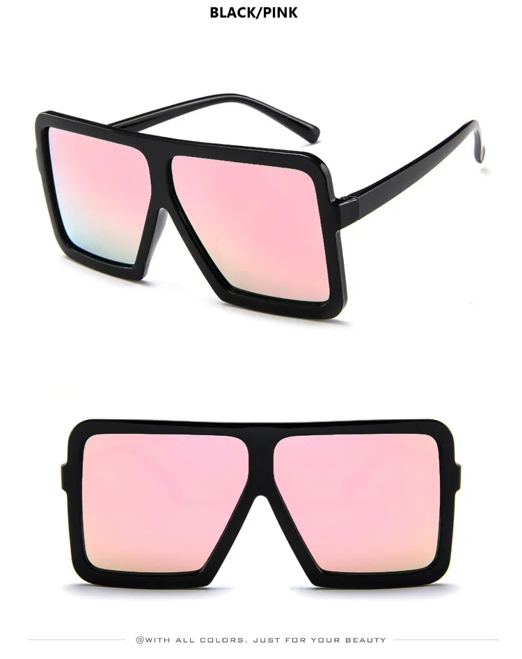 Большие пластиковые квадратные солнцезащитные очки, женские дизайнерские солнцезащитные очки с большой оправой для женщин, Винтажные Солнцезащитные очки Gafas De Sol Mujer