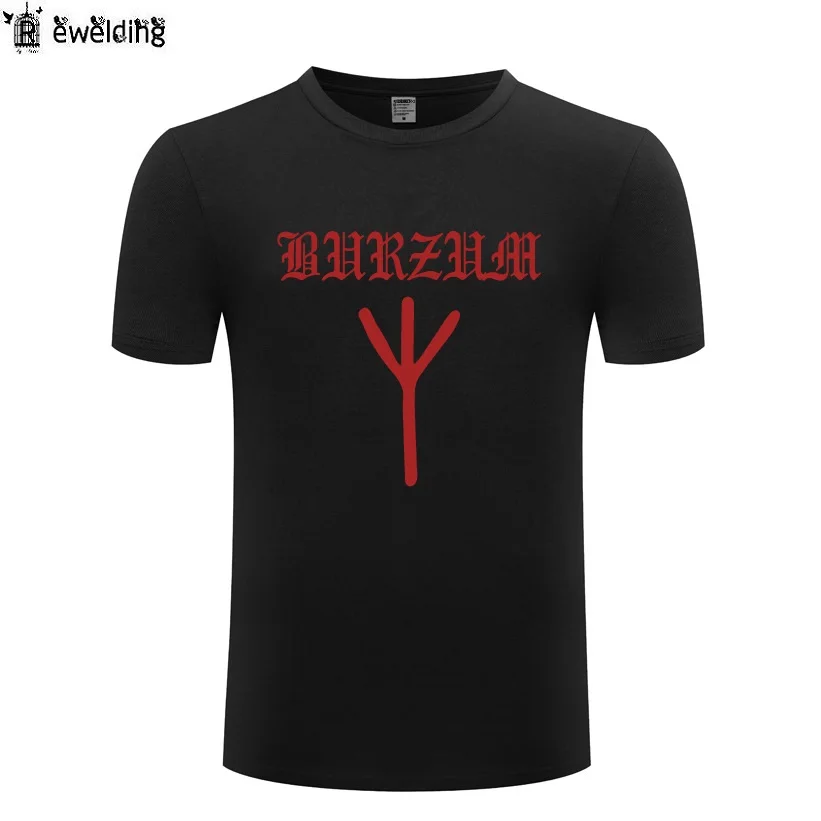 Футболка мужская с принтом музыки рок Burzum руны хлопковая рубашка в стиле хип-хоп