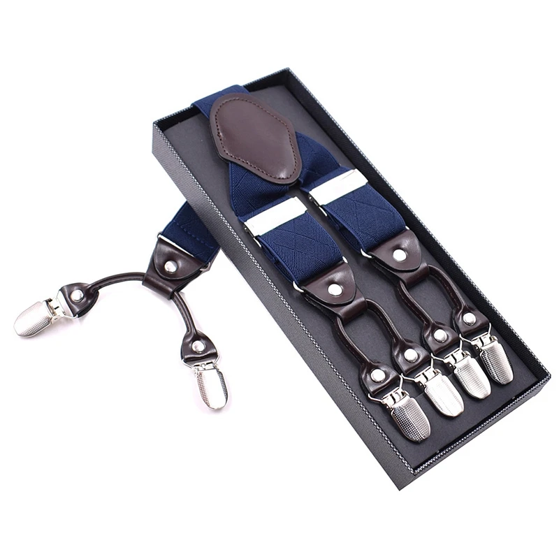 

FGGS-Men's Sling Leather Alloy Clip Men's Retro Casual Trousers Strap Father / Husband Gift