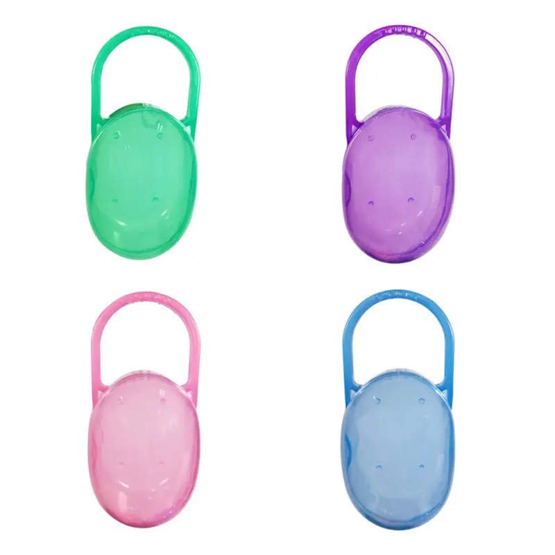 

Solid Portable Baby Infant Kids Pacifier Nipple Cradle Case Holder Travel Storage Box Nibbler Soother Safe Box