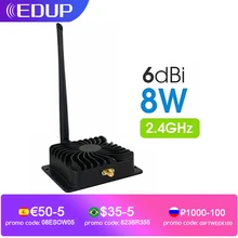 Eding – amplificateur de puissance WiFi sans fil 8W, 2.4GHz, 5GHz, 5W, Booster de Signal, répéteur de portée sans fil pour accessoires de routeur, antenne