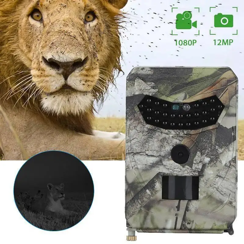 

1080P 12MP Hunting Camera Trail Camera Infrared Night Vision Scouting Camera For Wildlife Hunting Monitoring Farm Security