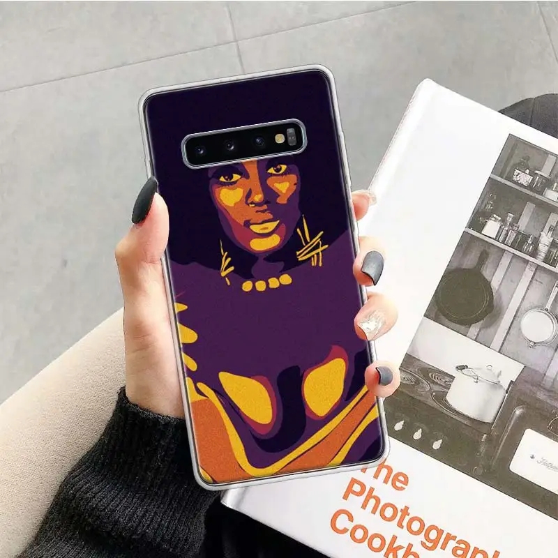 Afro Girls Case for Samsung Galaxy S20 Ultra Note 10 9 8 S10E S9 S8 J4 J6 J8 Plus + Pro S7 S6 Soft Phone Coque Afro Girls Case for Samsung Galaxy S20 Ultra Note 10 9 8 S10E S9 S8 J4 J6 J8 Plus + Pro S7 S6 Soft Phone Coque
