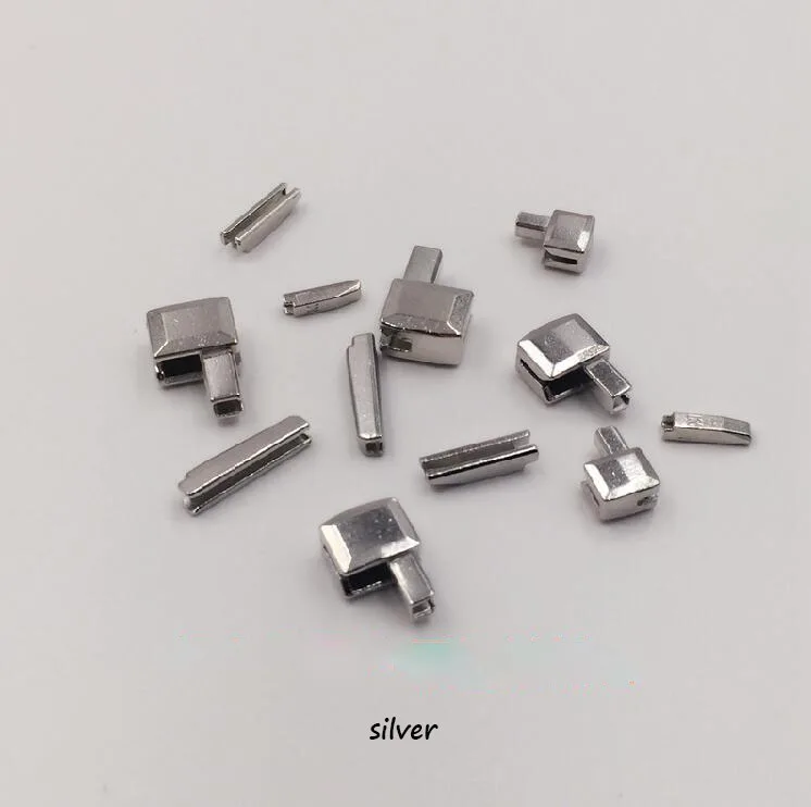 silvery Серебристый/Золотой один открытый металлический 8#10# фиксатор коробки молнии, DIY слайдеры молнии ремонт DIY Швейные аксессуары S0351H - Цвет: silvery
