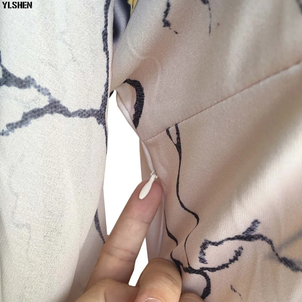 New African Dresses for Women Dashiki Print African Clothes Bazin Riche Sexy Slim Ruffle Sleeve V-neck Evening Long Africa Dress 63